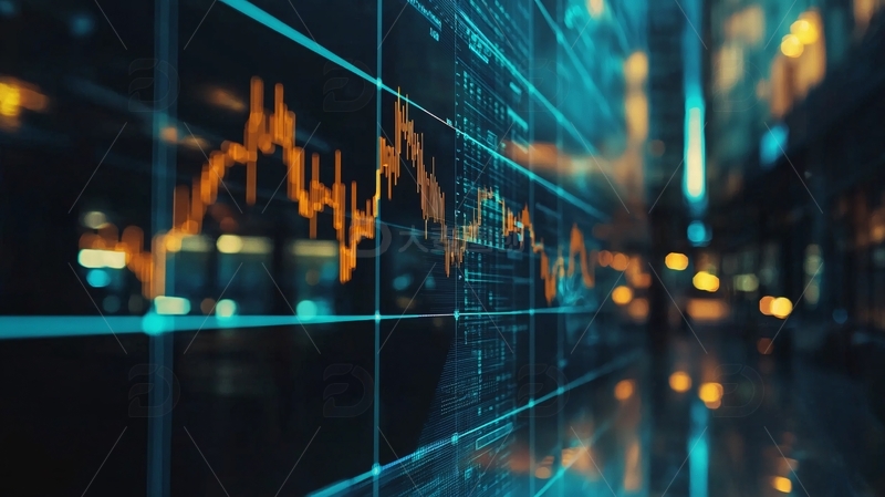 高清大图下载【趣麦麦图】股票数据动态显示屏