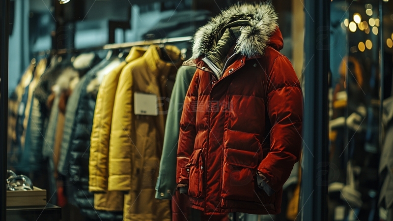 高清大图下载【趣麦麦图】服装店冬装展示