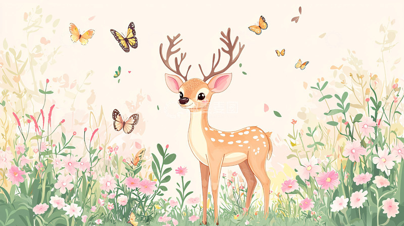 高清大图下载【趣麦麦图】小鹿