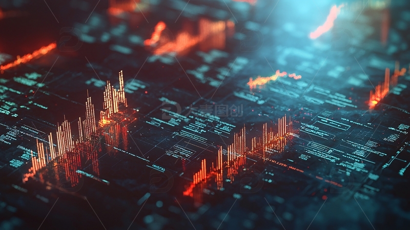 高清大图下载【趣麦麦图】抽象数据流高清图片