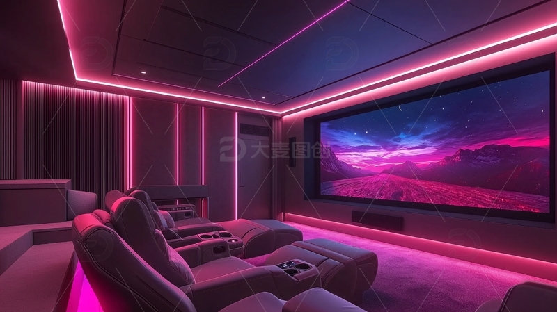 高清大图下载【趣麦麦图】私家影院装修