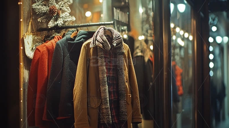 高清大图下载【趣麦麦图】橱窗服装展示