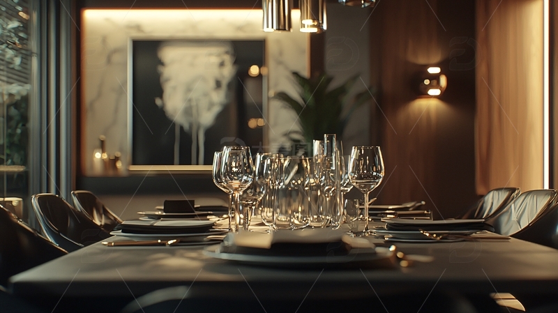 高清大图下载【趣麦麦图】现代简约风格餐厅