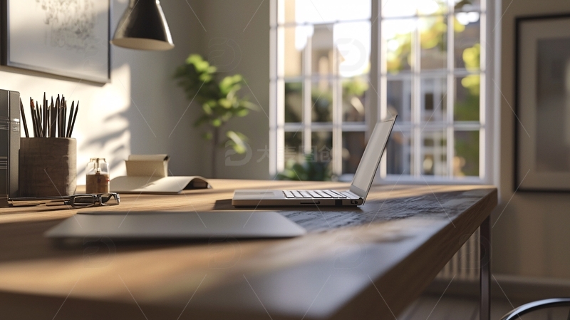 高清大图下载【趣麦麦图】阳光洒满桌面电脑工作区