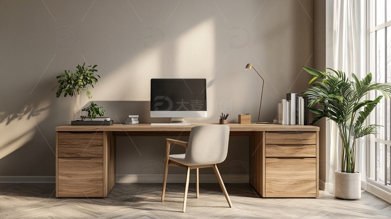 高清大图下载【趣麦麦图】极简风格工作空间
