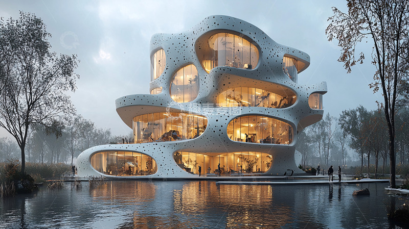 高清大图下载【趣麦麦图】未来感建筑