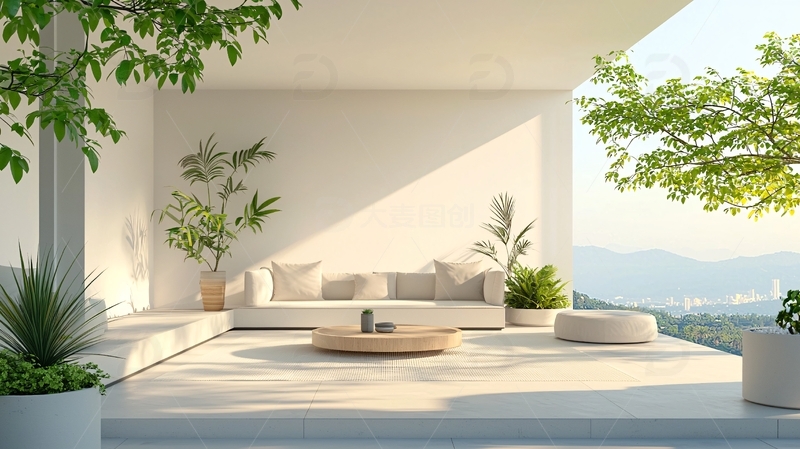 高清大图下载【趣麦麦图】现代简约阳台设计