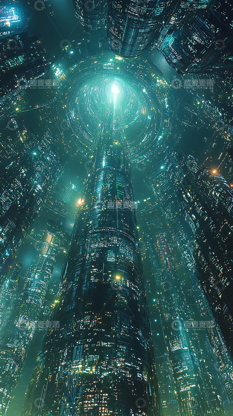 高清大图下载【趣麦麦图】未来都市夜景28