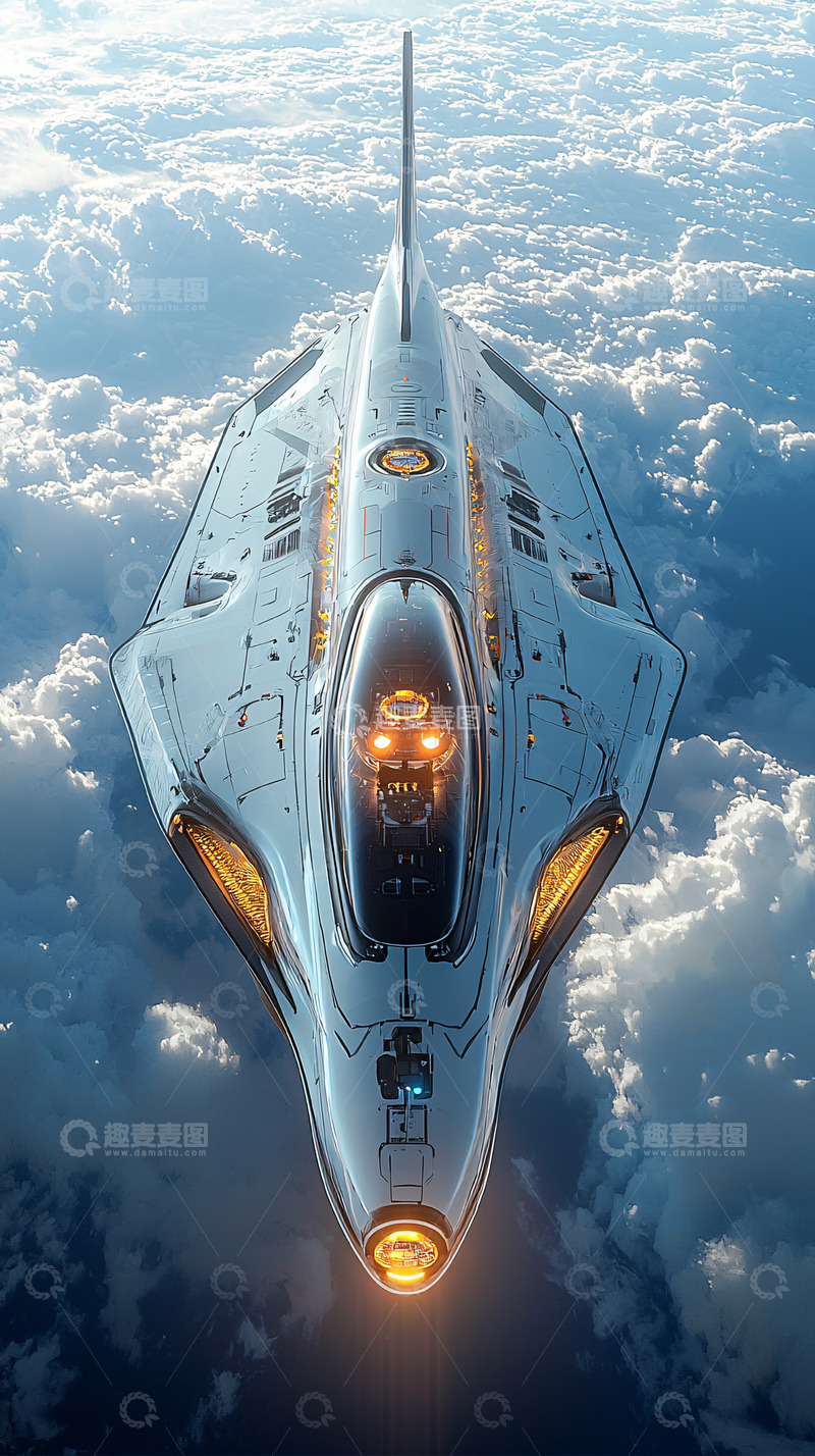 高清大图下载【趣麦麦图】未来太空飞船