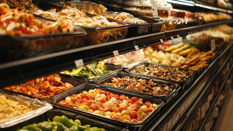 高清大图下载【趣麦麦图】超市熟食冷柜