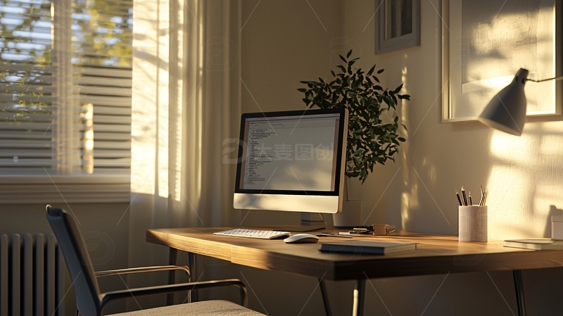 高清大图下载【趣麦麦图】阳光洒满桌面工作区