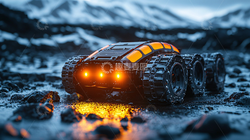 高清大图下载【趣麦麦图】科幻探测车