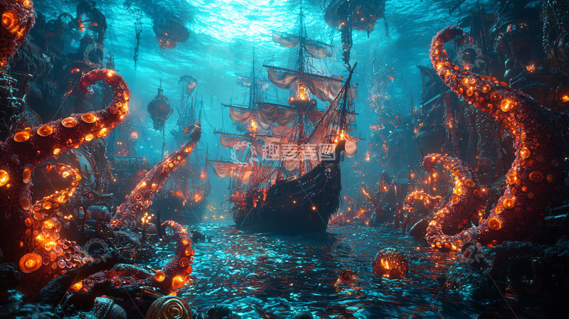 高清大图下载【趣麦麦图】沉船