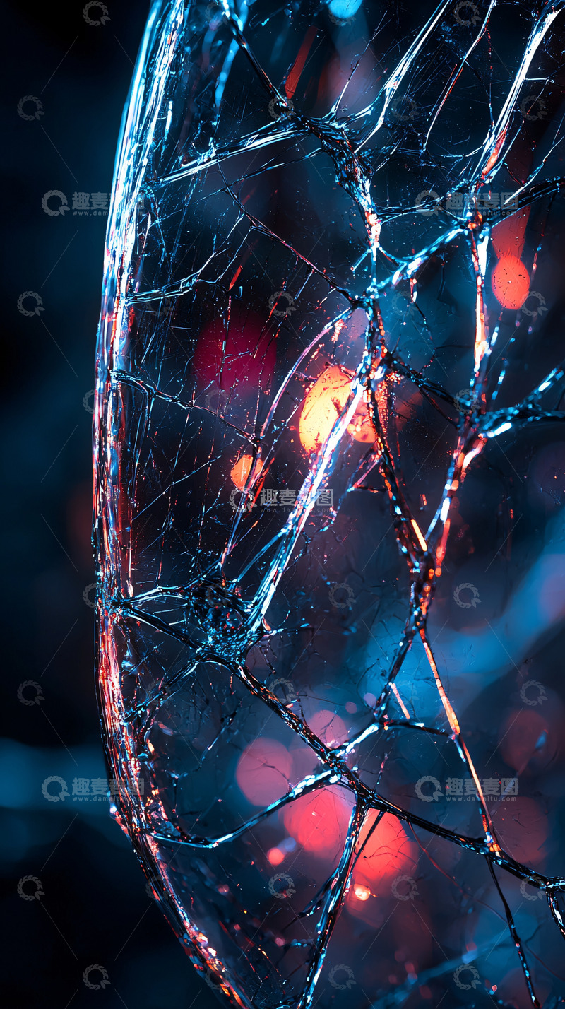 高清大图下载【趣麦麦图】破碎的玻璃球体