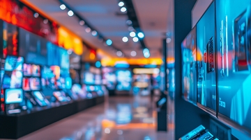 现代化商场购物场景