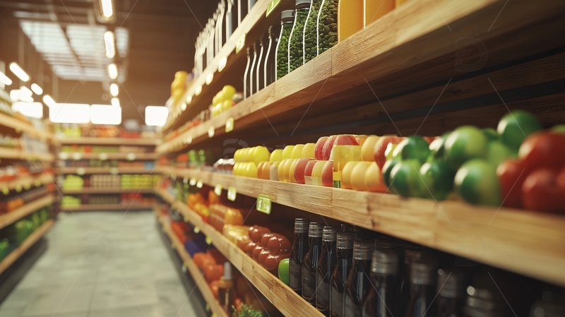 高清大图下载【趣麦麦图】超市货架商品陈列