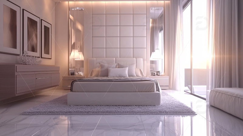 高清大图下载【趣麦麦图】现代简约卧室设计4