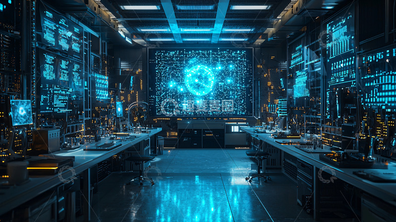 高清大图下载【趣麦麦图】未来科技感的控制室