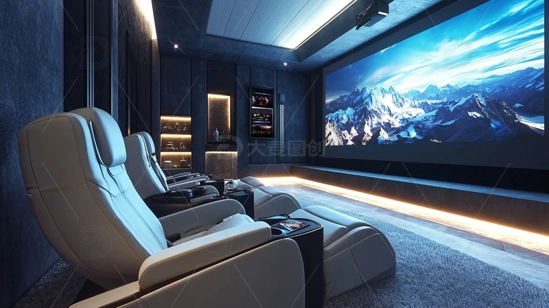 高清大图下载【趣麦麦图】高端家庭影院