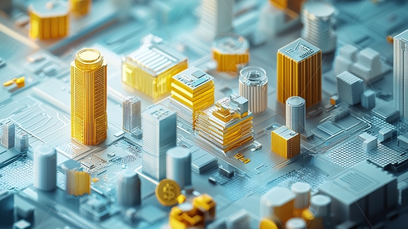 高清大图下载【趣麦麦图】金色建筑高清图片