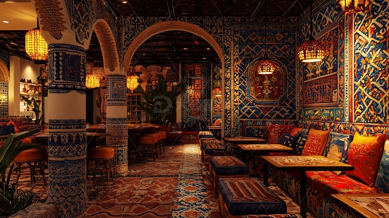 高清大图下载【趣麦麦图】摩洛哥风格餐厅
