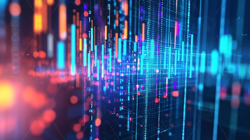 高清大图下载【趣麦麦图】抽象数据流高清图片