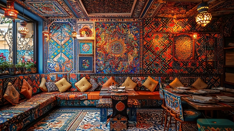 高清大图下载【趣麦麦图】异域风情餐厅室内设计