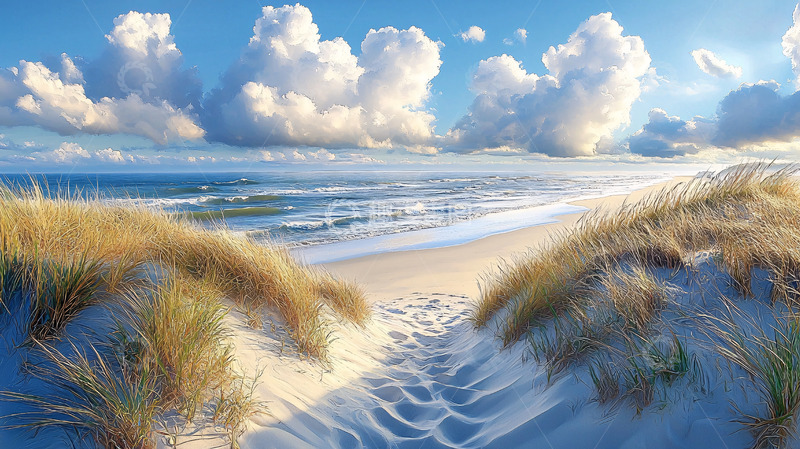 高清大图下载【趣麦麦图】阳光沙滩海浪10