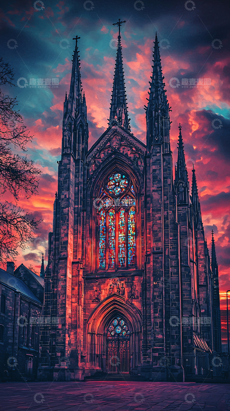 高清大图下载【趣麦麦图】哥特式建筑