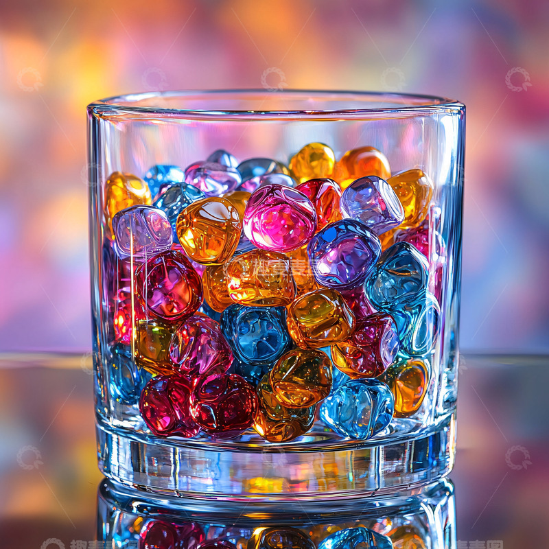 高清大图下载【趣麦麦图】彩色玻璃石