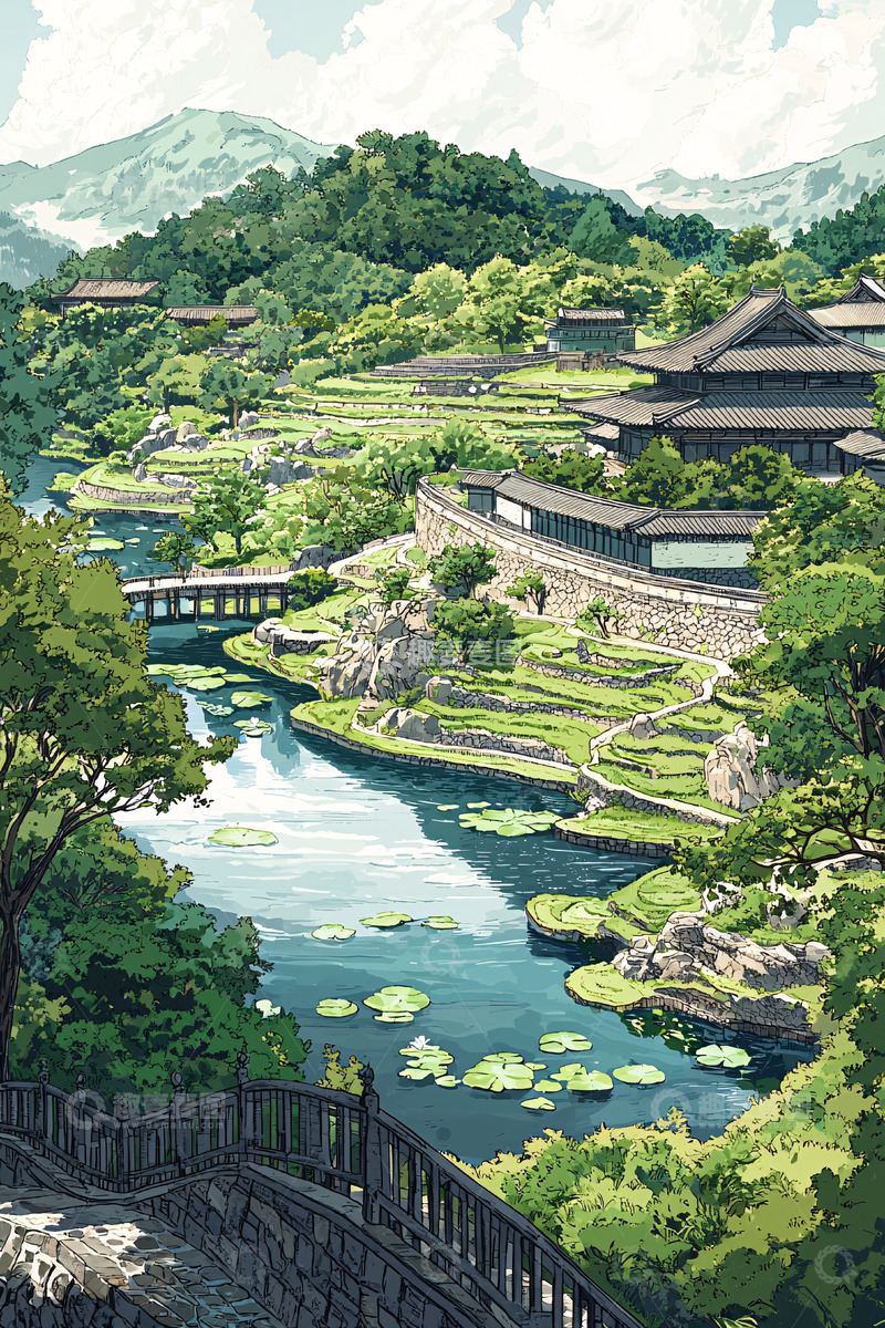 高清大图下载【趣麦麦图】山水画