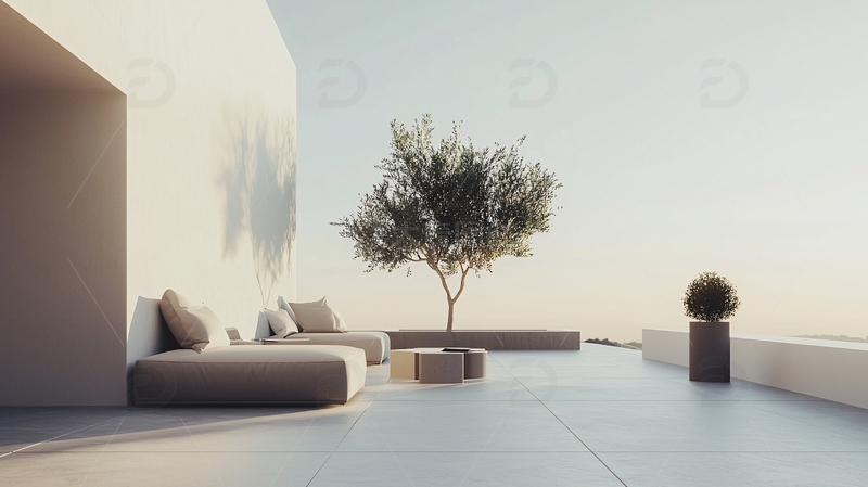 高清大图下载【趣麦麦图】极简主义户外休闲区