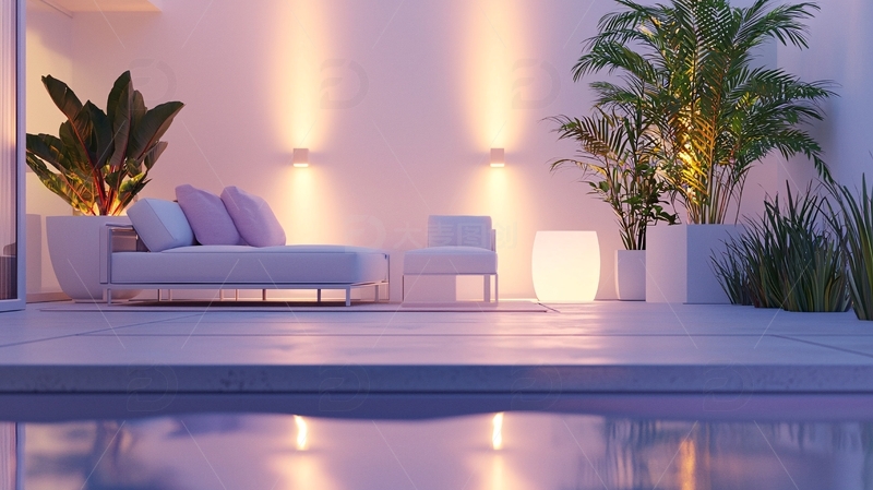 高清大图下载【趣麦麦图】现代简约户外休闲区