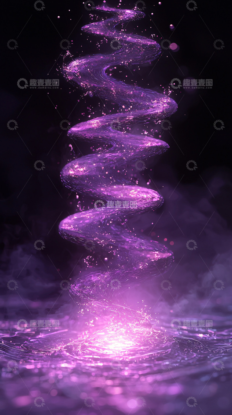 高清大图下载【趣麦麦图】紫色旋涡