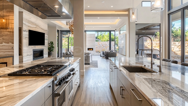 高清大图下载【趣麦麦图】现代化开放式厨房