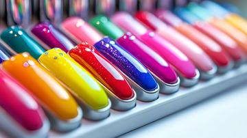 彩色指甲油色卡