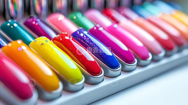 彩色指甲油色卡