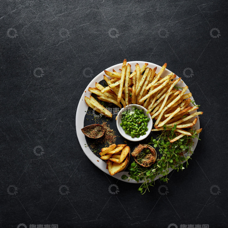 高清大图下载【趣麦麦图】高端薯条小吃4