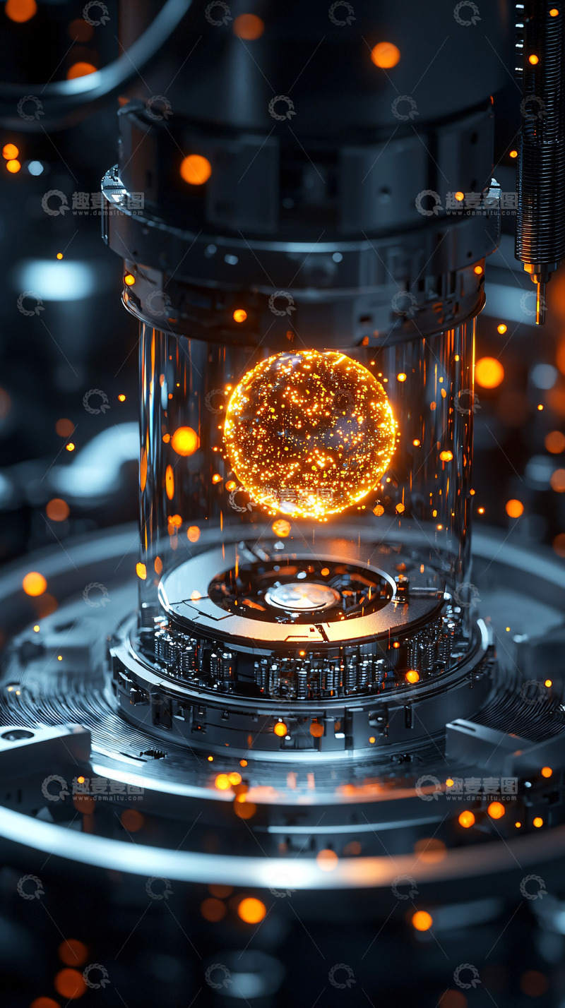 高清大图下载【趣麦麦图】科技感未来感光球