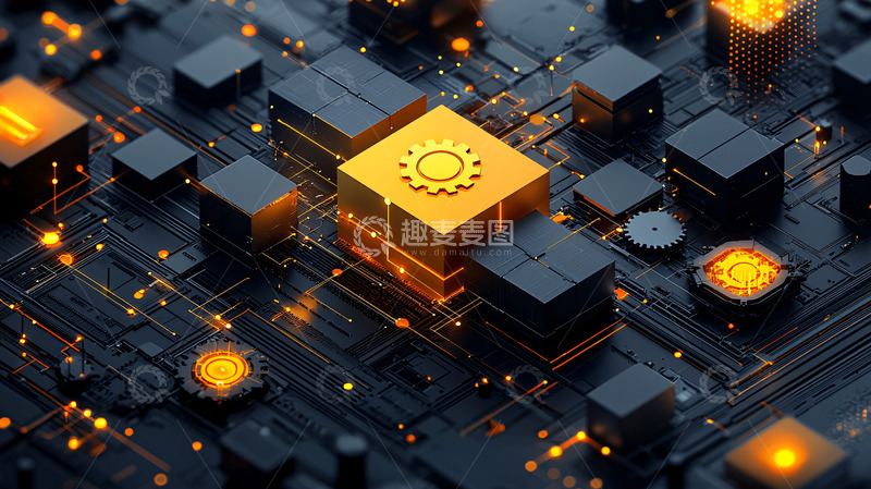 高清大图下载【趣麦麦图】抽象电路板