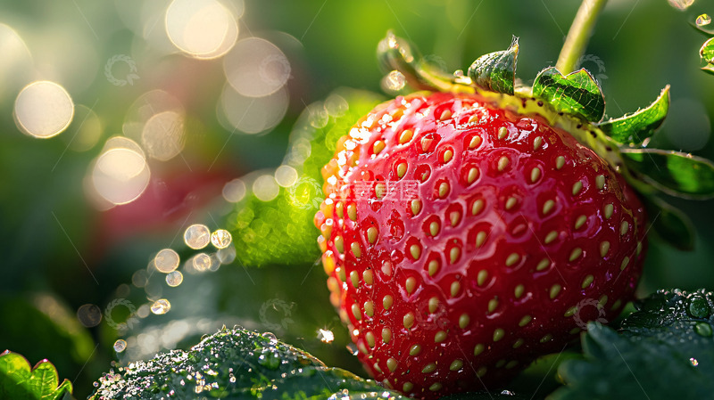 高清大图下载【趣麦麦图】新鲜草莓特写1