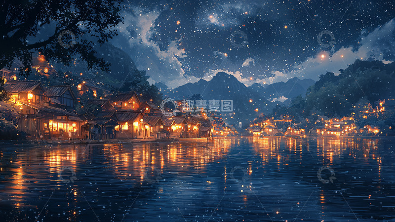 高清大图下载【趣麦麦图】梦幻般夜景