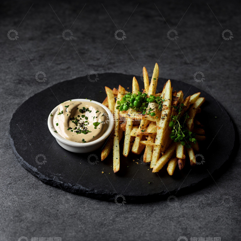 高清大图下载【趣麦麦图】高端薯条小吃3