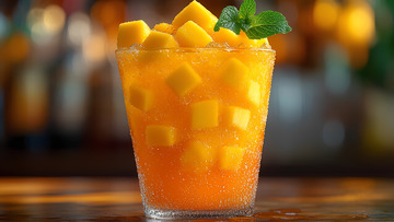 饮品系列芒果果汁摄影图1