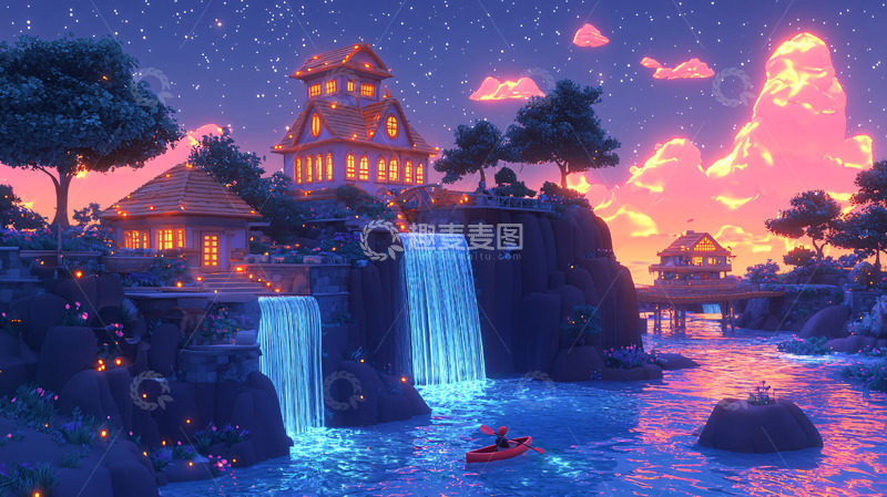 高清大图下载【趣麦麦图】梦幻岛屿