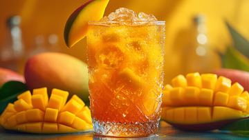 饮品系列芒果果汁摄影图
