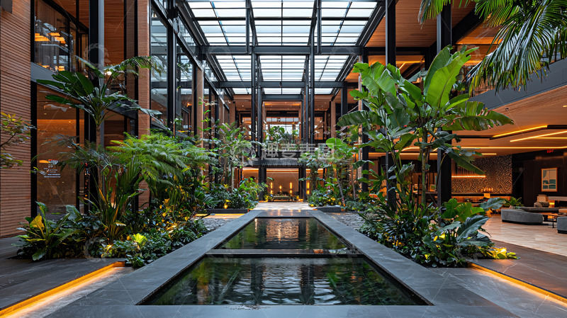高清大图下载【趣麦麦图】室内绿植景观