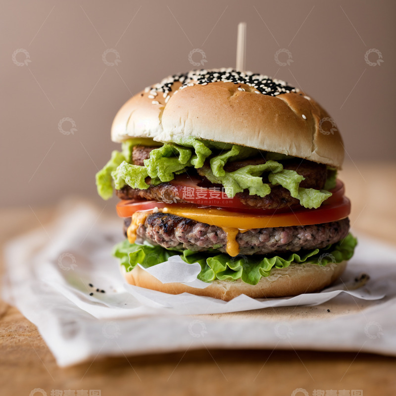 高清大图下载【趣麦麦图】巨无霸汉堡包16