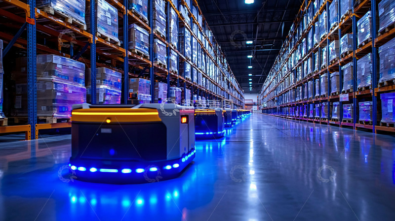 高清大图下载【趣麦麦图】现代化仓库自动化
