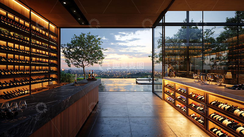 高清大图下载【趣麦麦图】高端酒窖设计